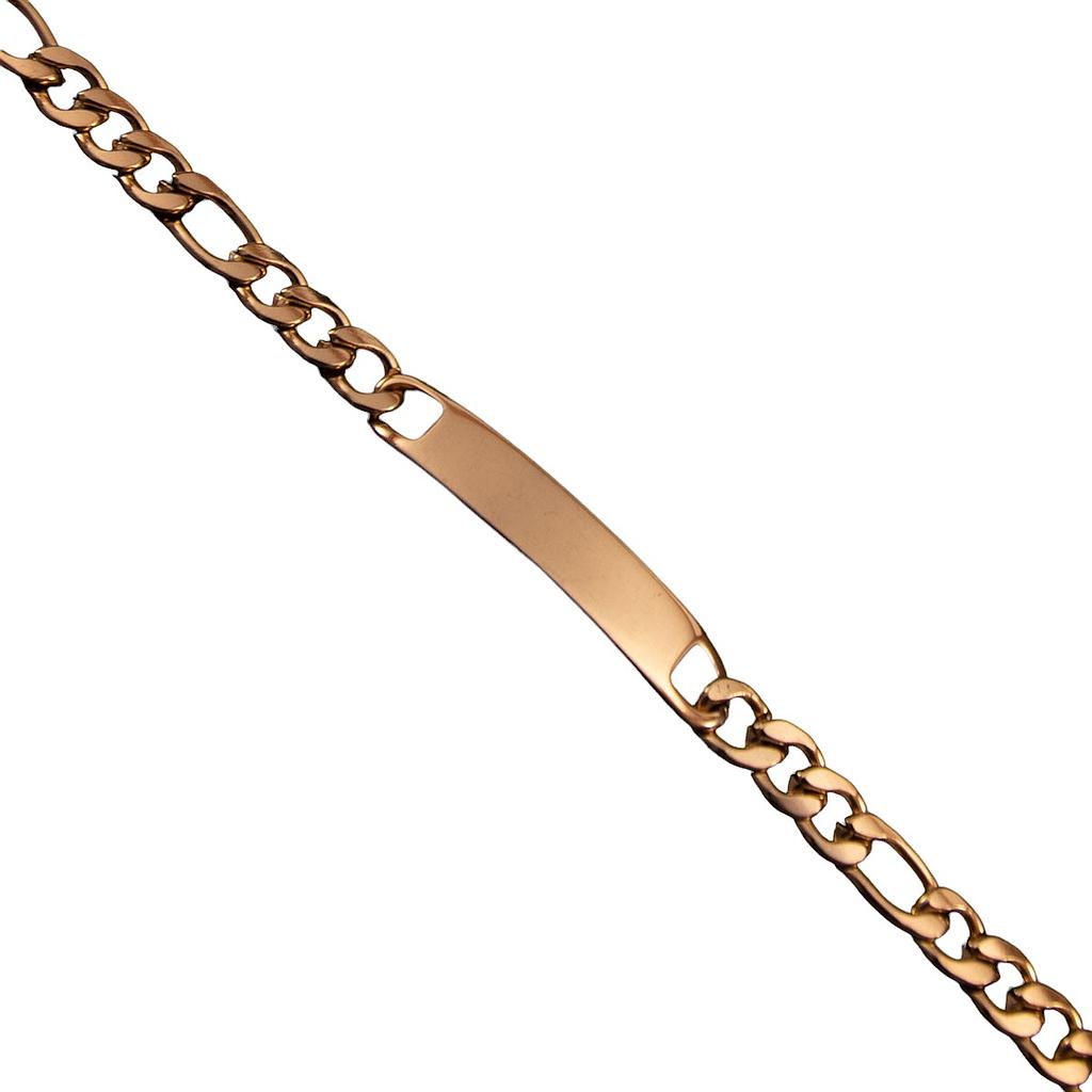 PUL208	Esclava de Acero Dorada 3-1  1.8 mm