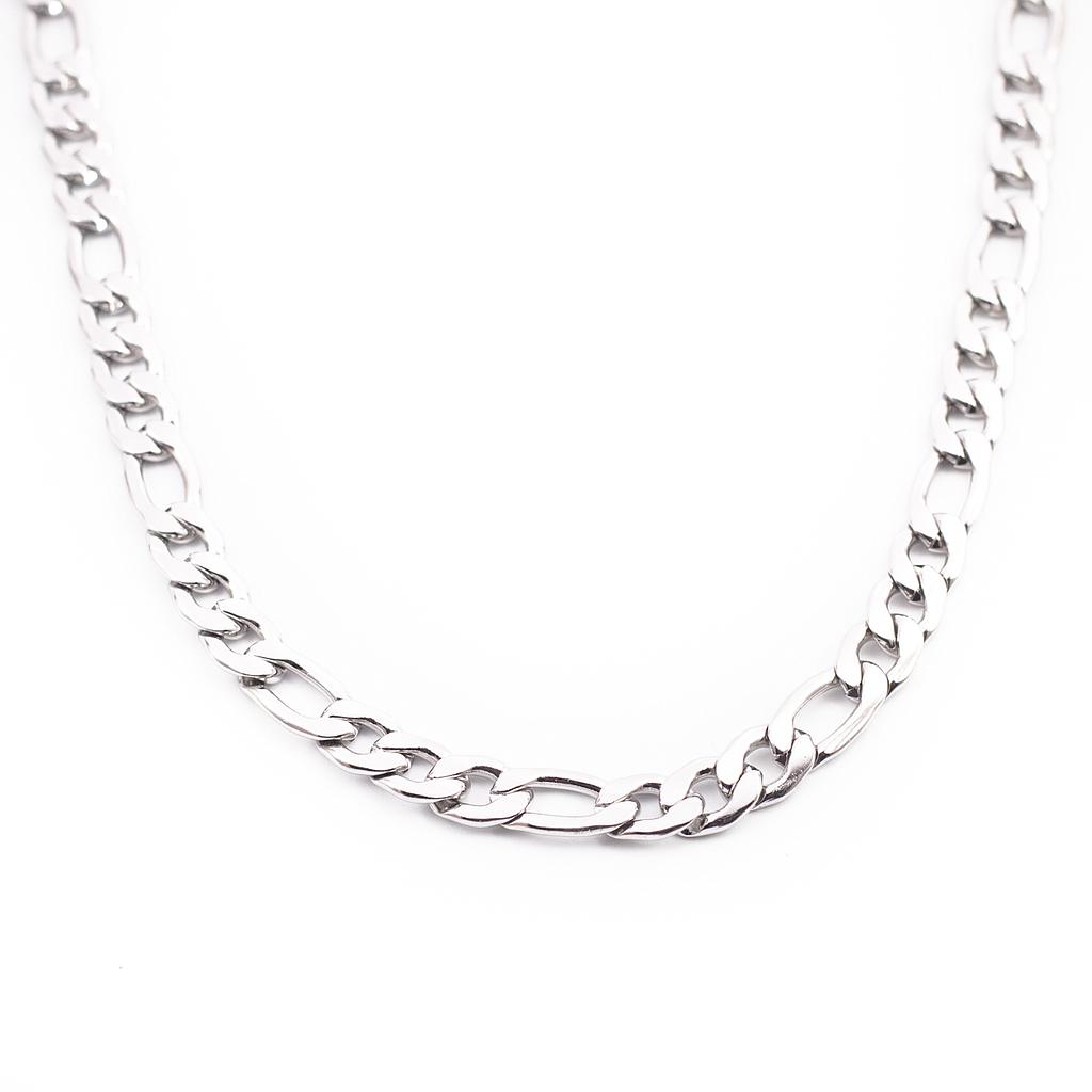 COL400	Cadena Acero Plateada Guesa 3-1 1.8mm 55cm