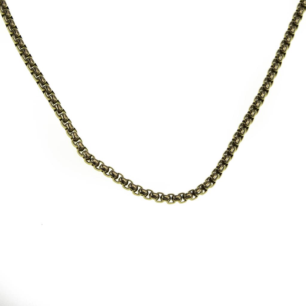 COL403 Cadena Acero Dorada Reforzada