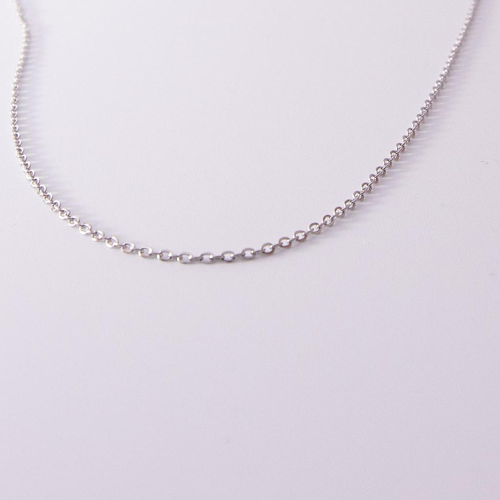 COL353 Cadena Acero Basica Plata Economica