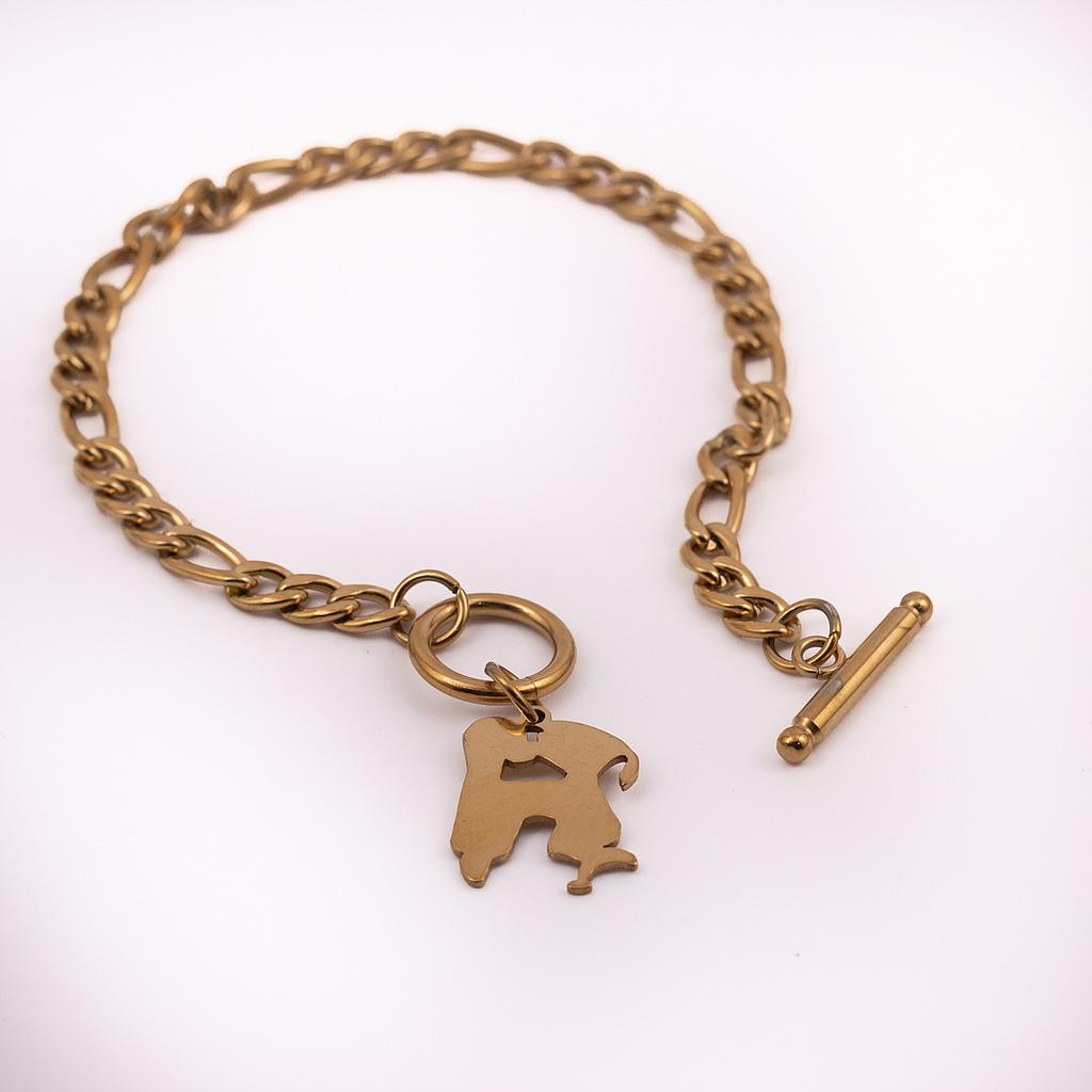 PUL11102	Pulsera Acero Ajustable 3-1 Dorada