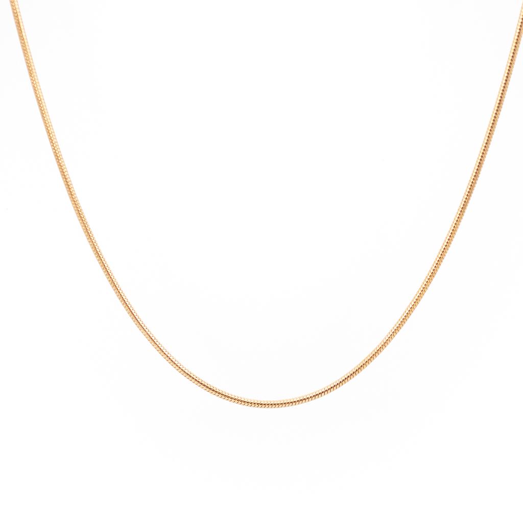 COL411 Cadena Acero Dorada finita cola rata