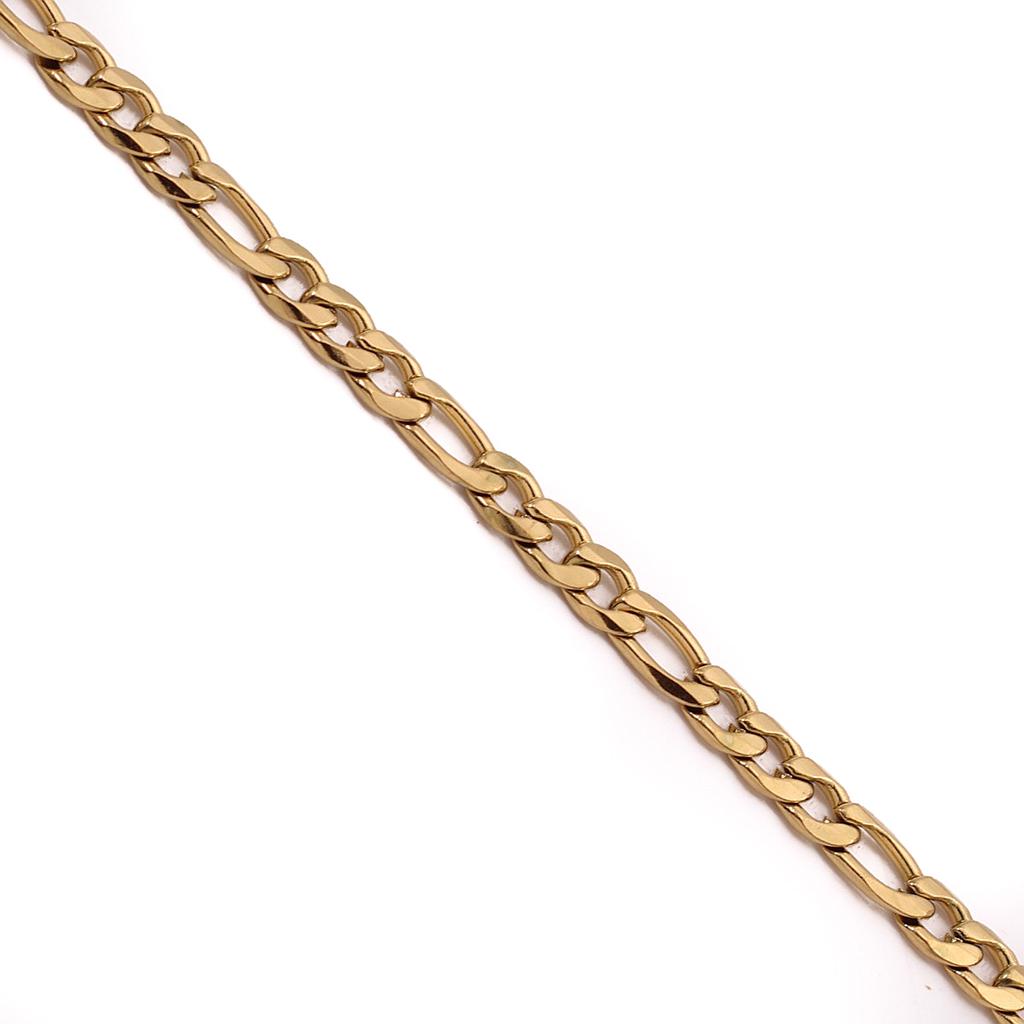 PUL9282	 Pulsera  Acero Dorada  19cm 5.75 mm