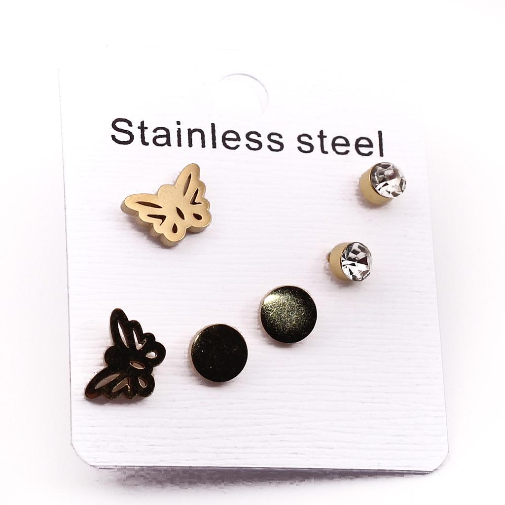 AR22413	Carte 3 par Broquel  Acero Dorado