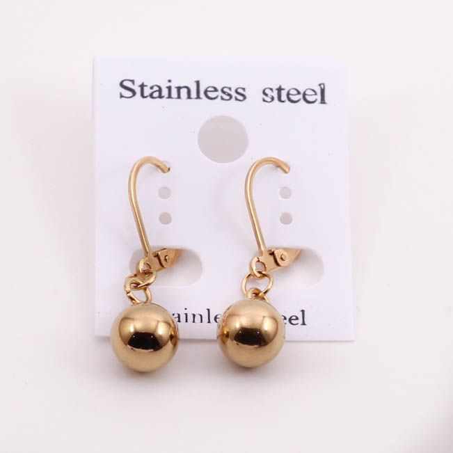 AR14221	Arete Acero dorado con bolita