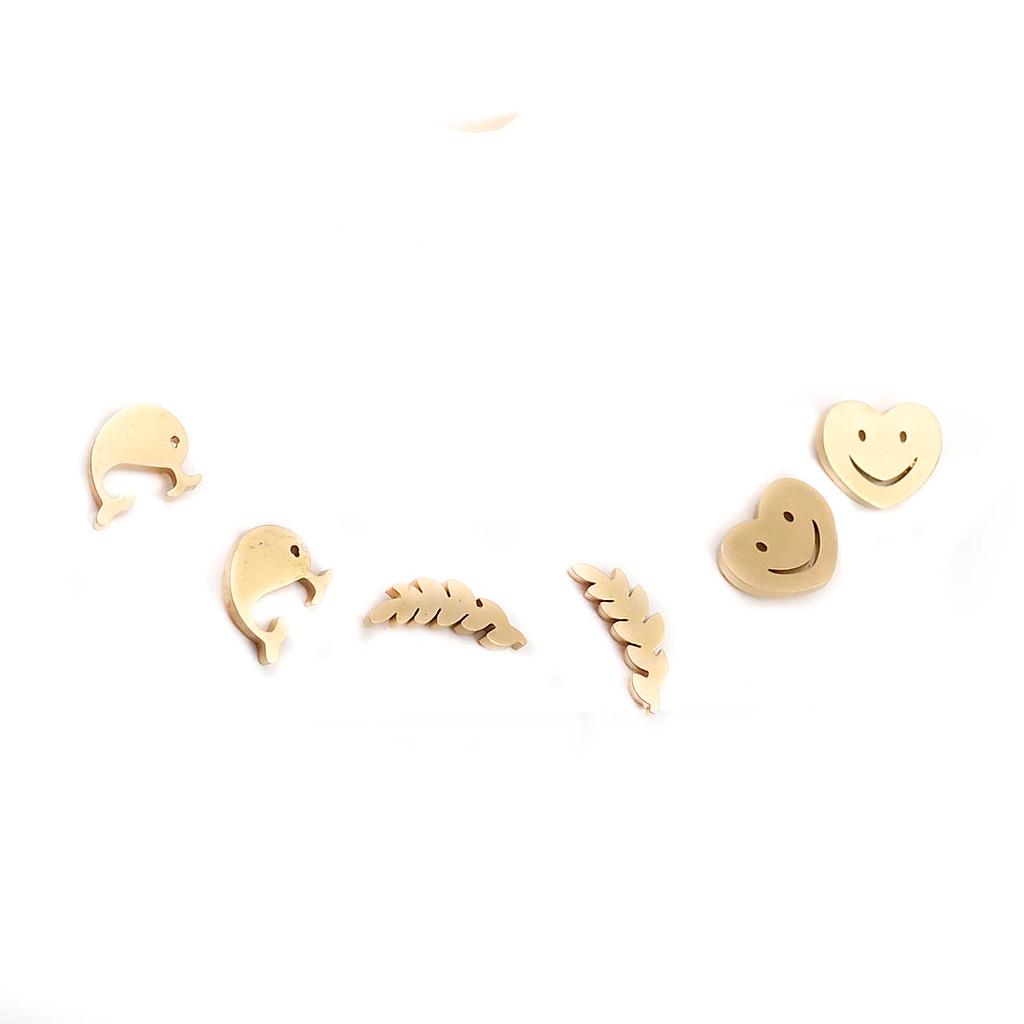 AR1462 	 Cartera Acero  3 broquel dorado