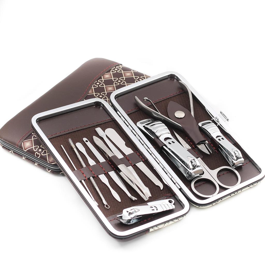 ACC1320 Estuche rombo manicure grande 12 piezas