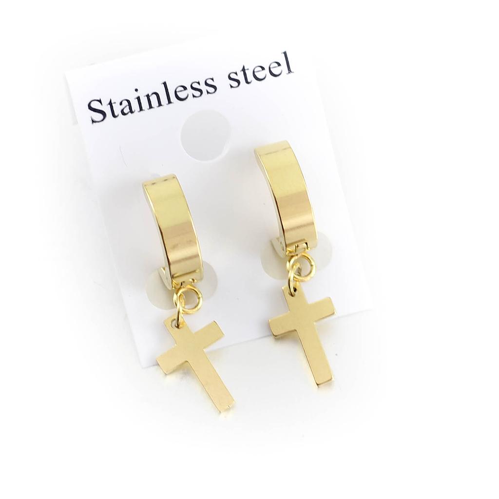 AR214022 Huggi Acero  con dije dorado