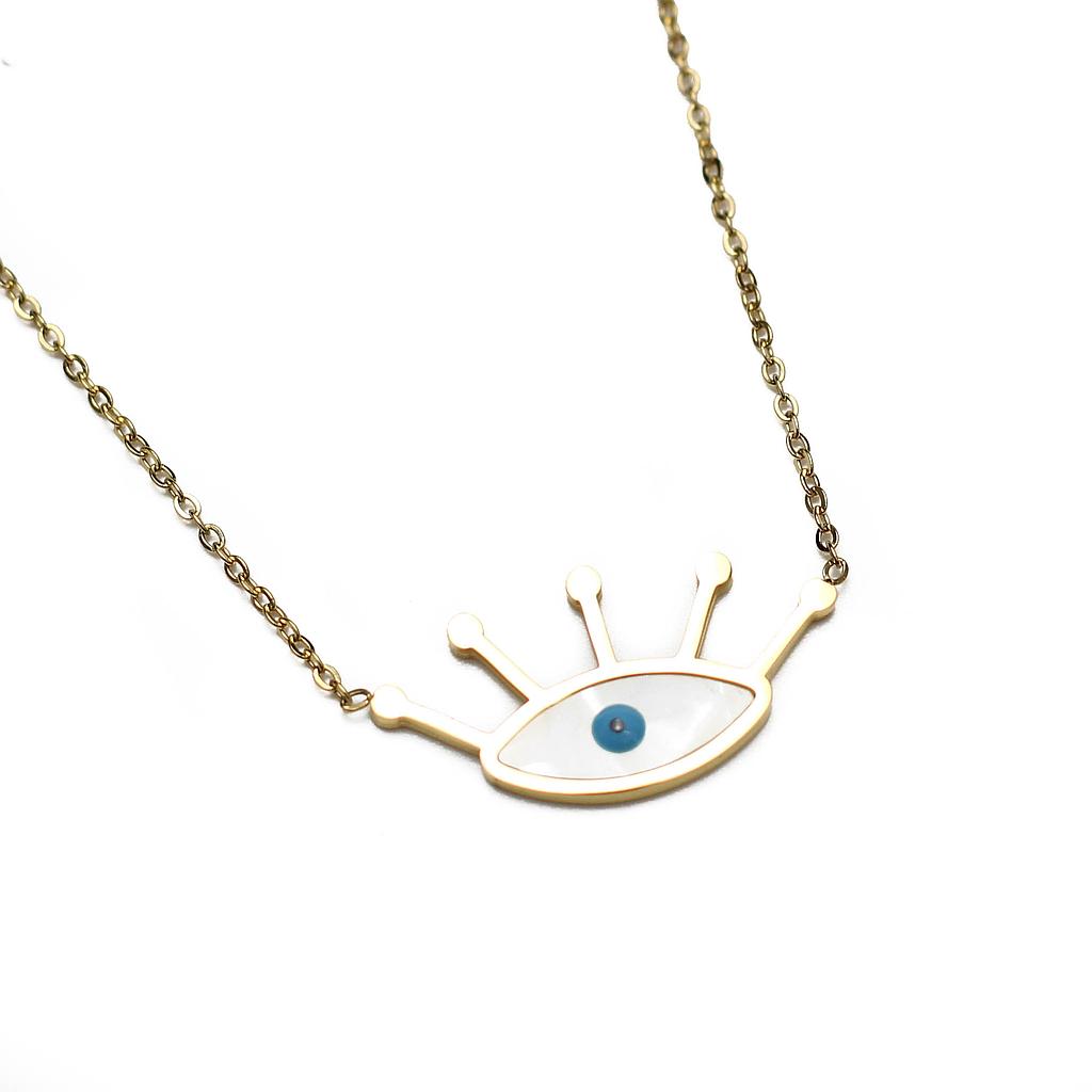 COL160819 Collar Acero dorado Modelo Variado 5