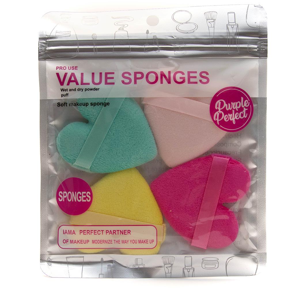 200331	Borla corazón 4 pcs Purple