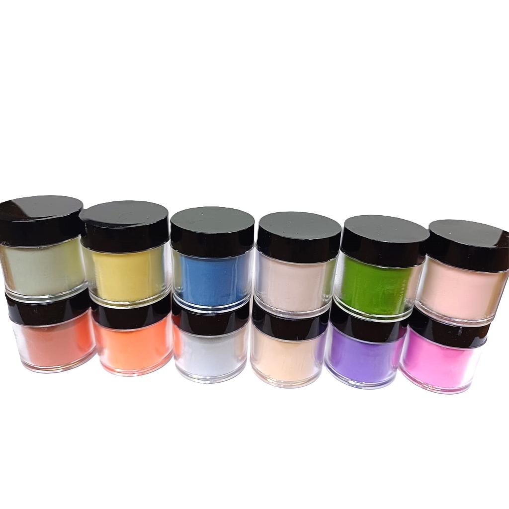 400043 Polvo acrilico  12 pzas