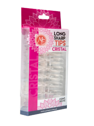 775937 MC Tips Long Sharp 200 pz Transparente