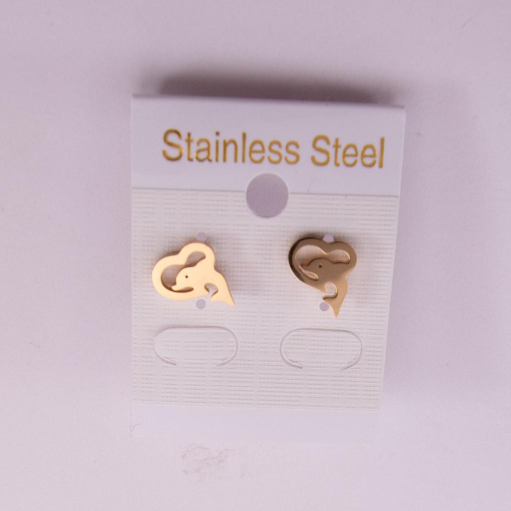 AR817 Broquel Dorado Delfin y Love