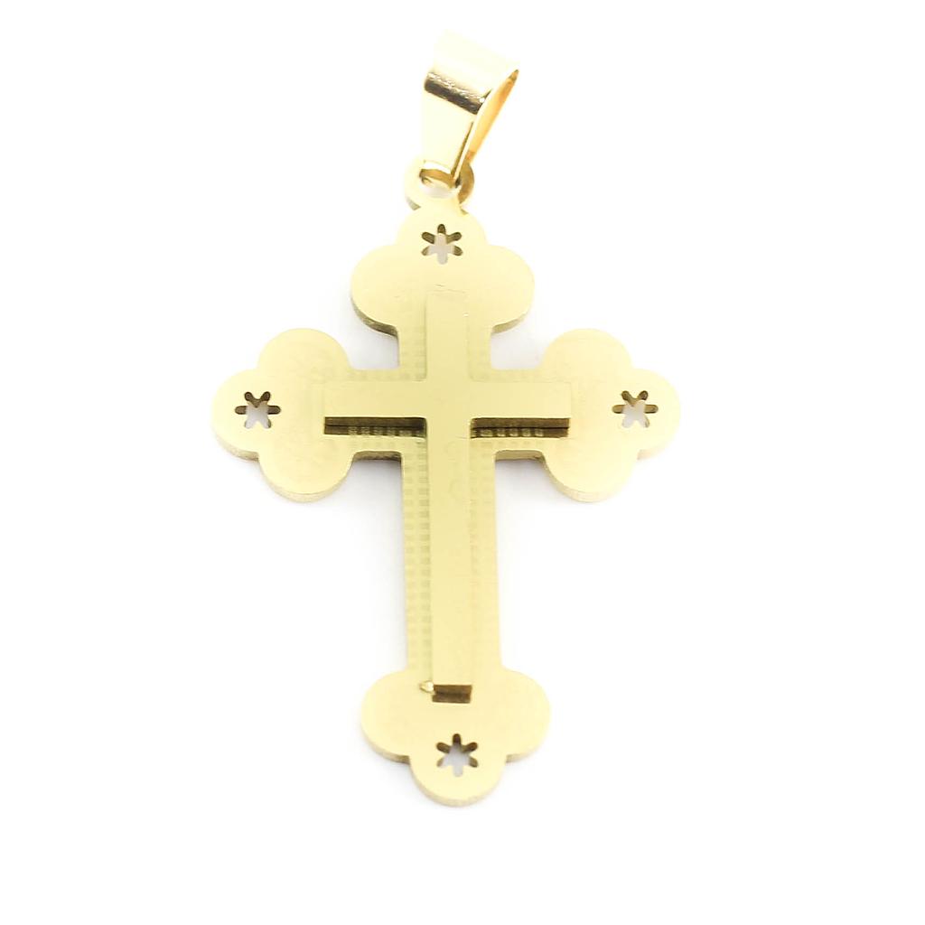 JE117 Dije Cruz Dorado