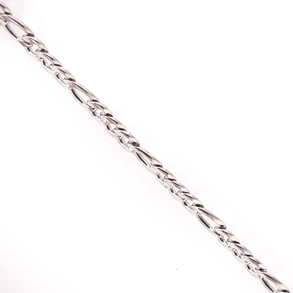 PUL9201	Pulsera  Acero Plateada  22cm 6.3 mm