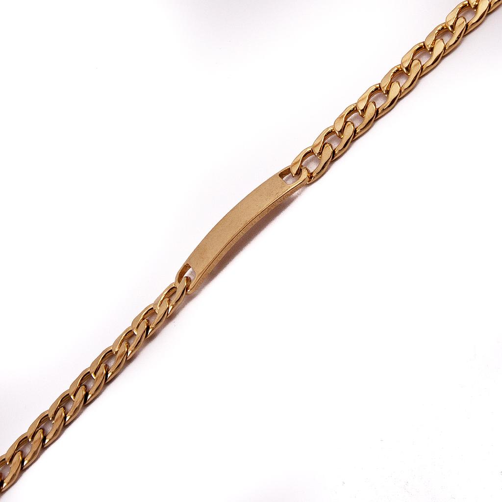 PUL1704	Esclava Aceror Dorada Delgada 21 cm