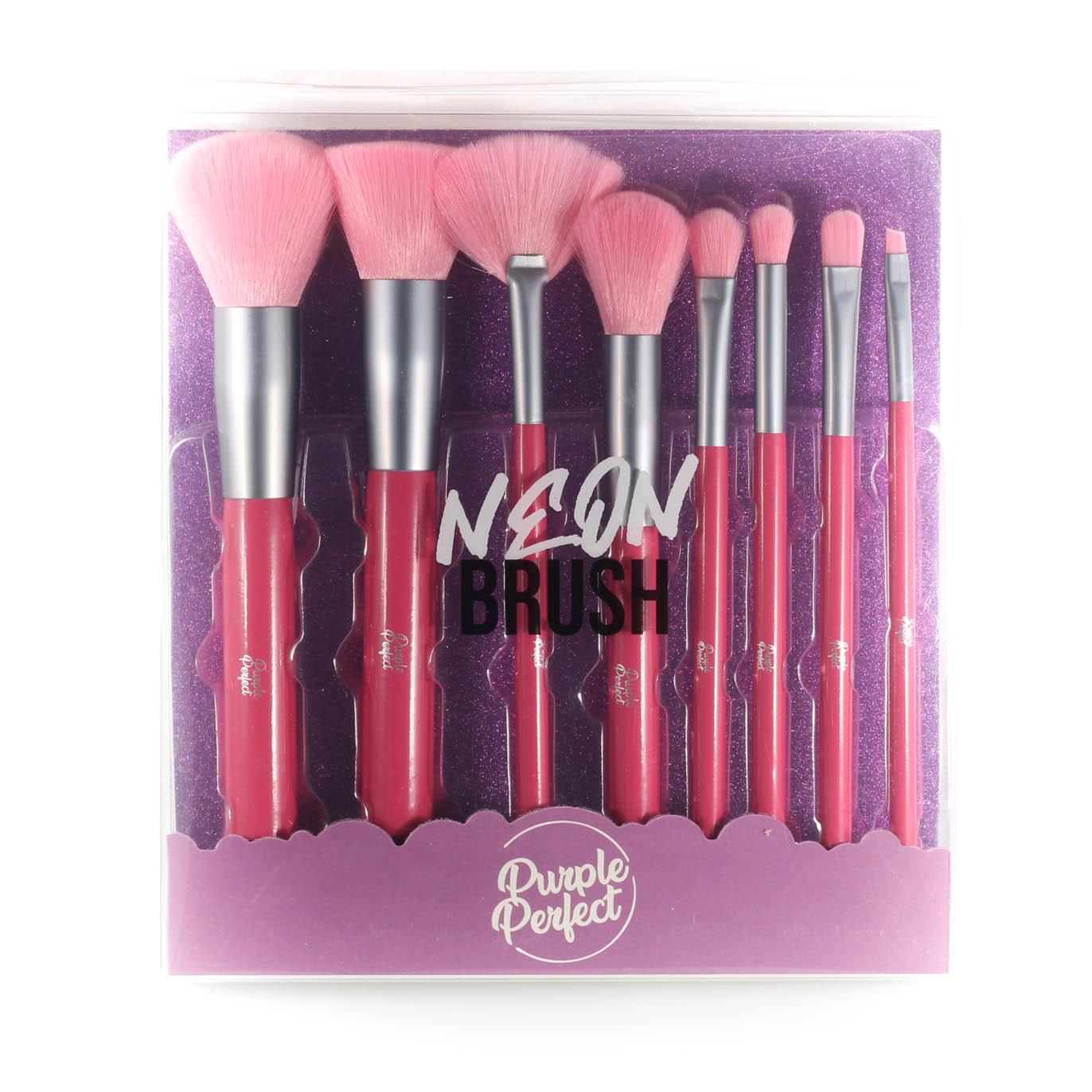 150328 Brocha neon 8 pzas.ROSA O VERDE Purple Perfect