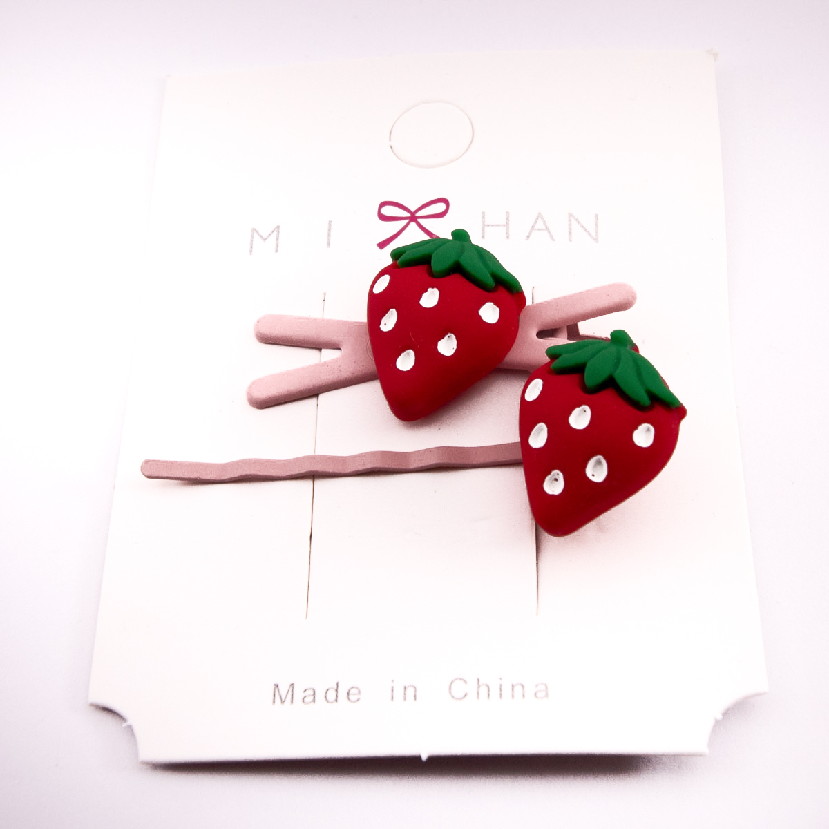 A80 04	Duo pasador y pinza p/cabello FRESA